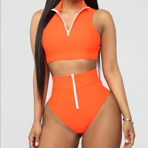 Water Sports II Tank Bikini Neon Orange